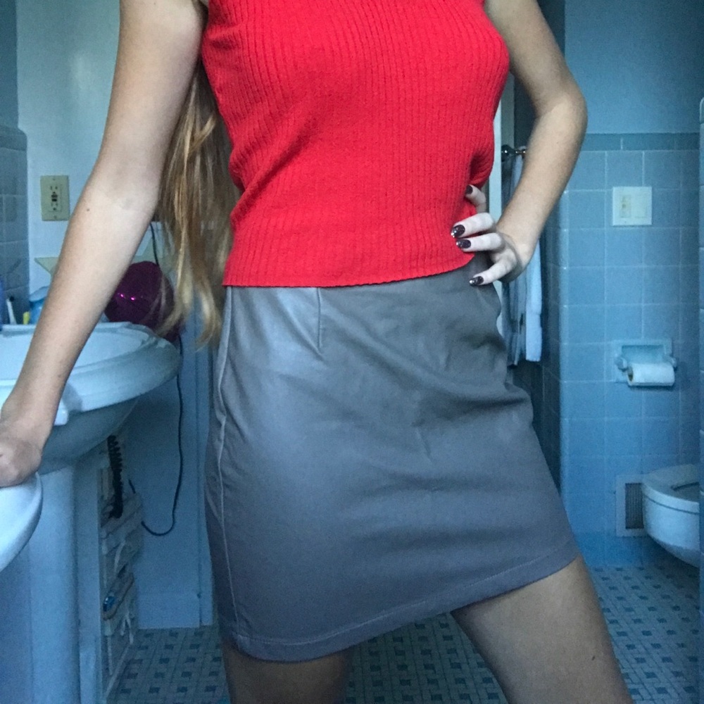 Faux Leather skirt